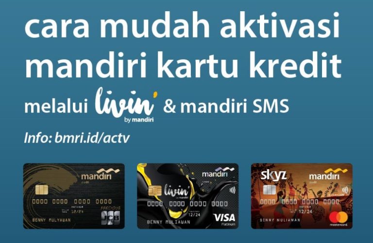 Cara Aktivasi Kartu Kredit Mandiri Via Sms Dan Livin Terbaru Radarmu