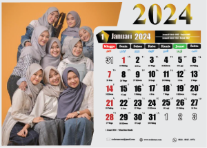 Kalender 2024 format cdr, pdf, ai lengkap jawa dan hijriyah islam